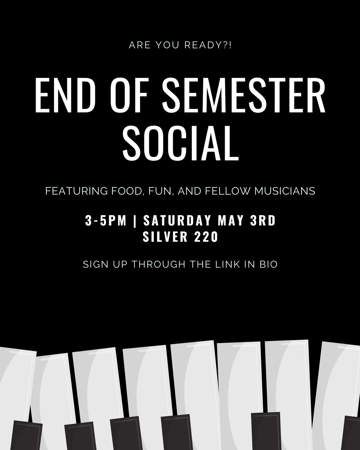 End-of-Semester Social event cover